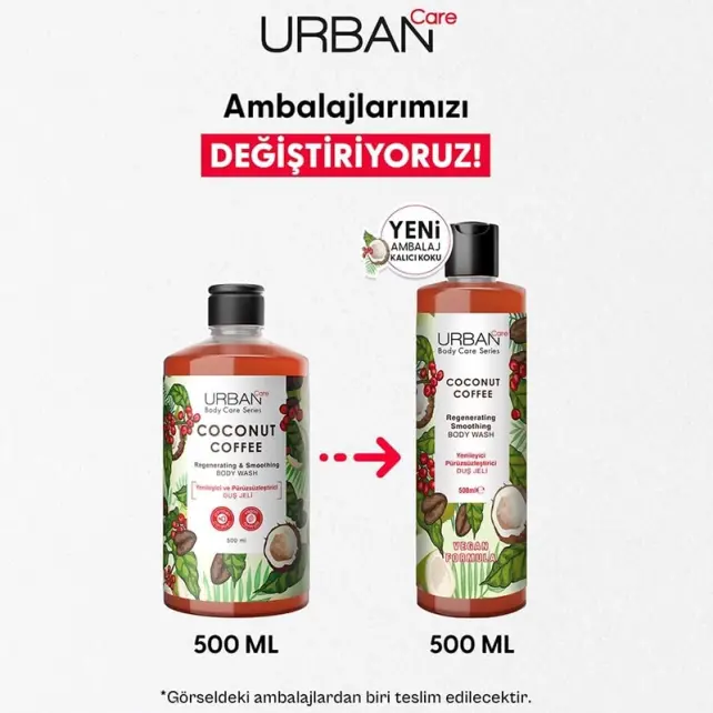 Urban Care Coconut Coffee Body Wash - Duş Jeli 500ml - 4