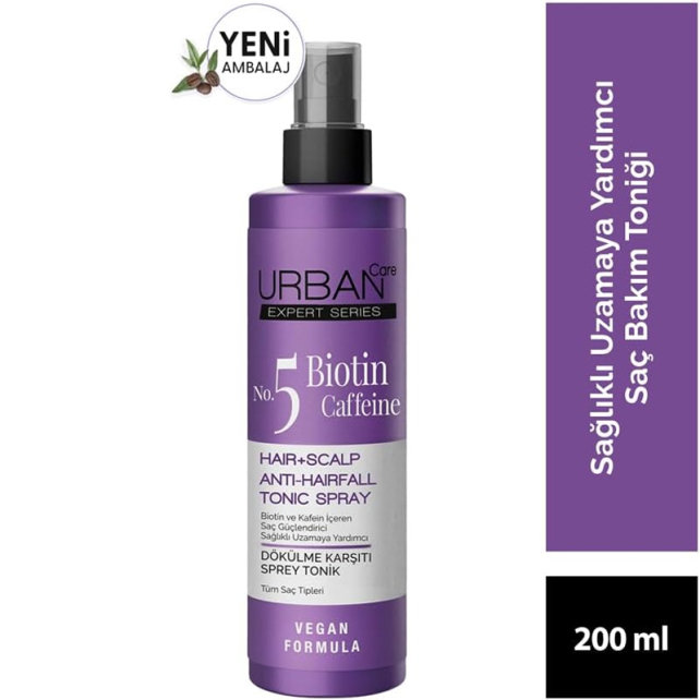 Urban Care Expert Biotin & Caffein Hair Scalp Tonic Spray 200ml - 3