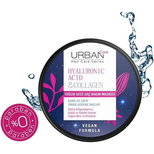 Urban Care Hyaluronic Acid & Collagen Mask - Saç Bakım Maskesi 230ml - 2