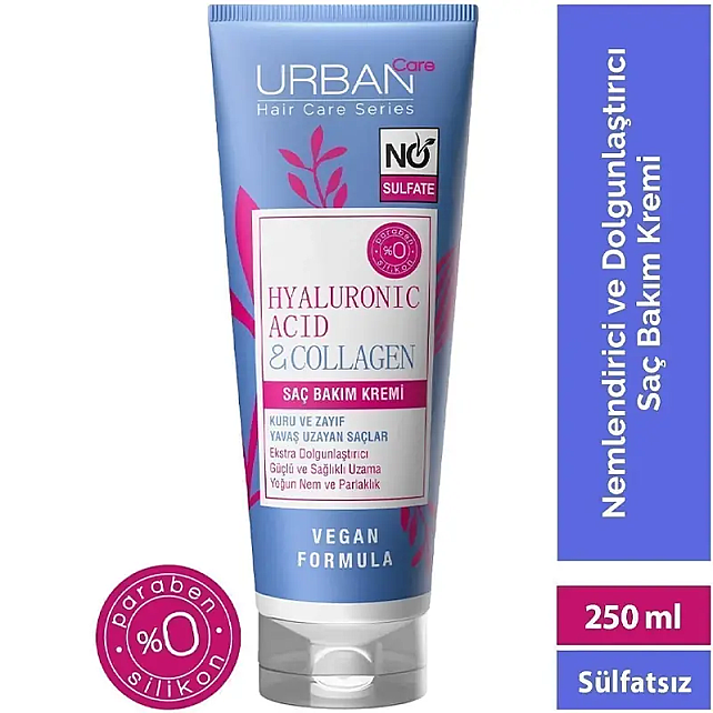 Urban Care Hyaluronic Acid & Collagen - Saç Bakım Kremi 250ml - 3