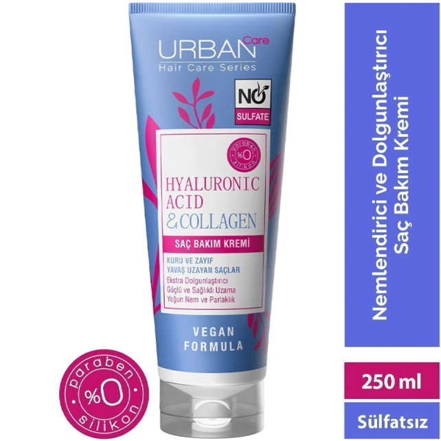 Urban Care Hyaluronic Acid & Collagen - Saç Bakım Kremi 250ml - 3