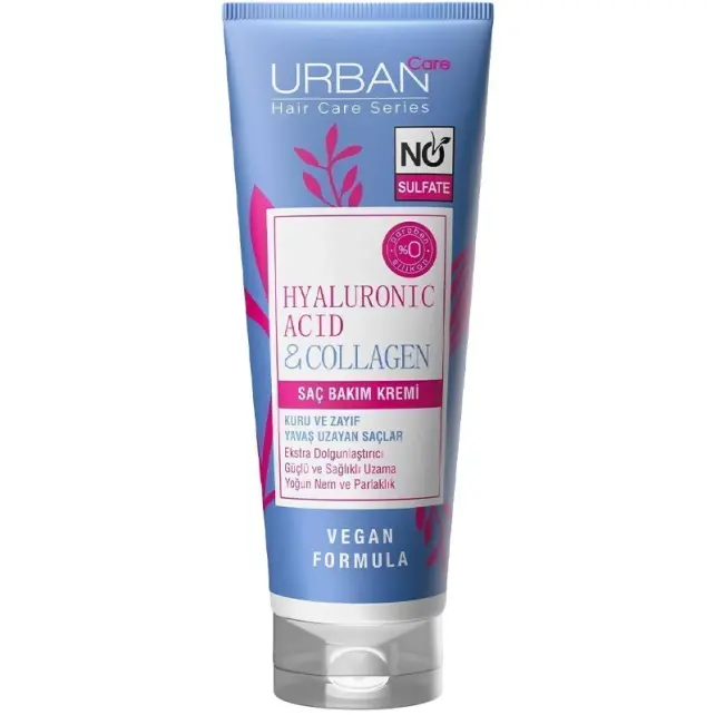 Urban Care Hyaluronic Acid & Collagen - Saç Bakım Kremi 250ml - 1