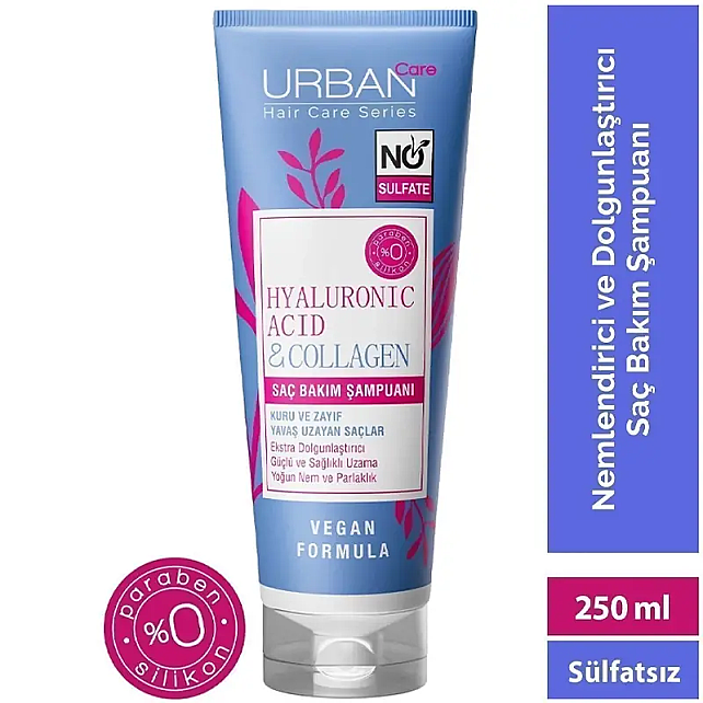 Urban Care Hyaluronic Acid & Collagen - Saç Bakım Şampuanı 250ml - 3