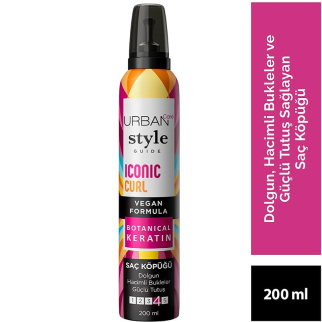 Urban Care Iconic Curl Mousse - Bukle Belirginleştirici Saç Köpüğü 200ml - 3