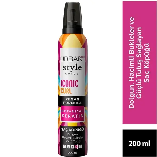 Urban Care Iconic Curl Mousse - Bukle Belirginleştirici Saç Köpüğü 200ml - 3