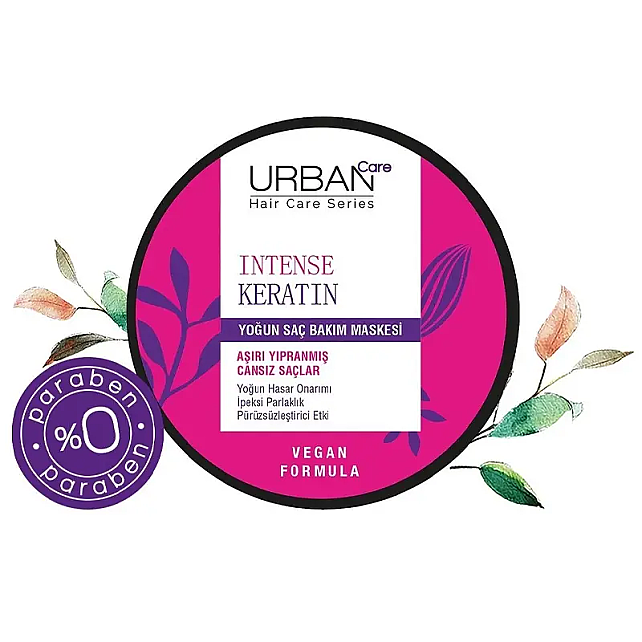 Urban Care Intense & Keratin 2 Minute Butter Cream - Saç Bakım Kürü 230ml - 2
