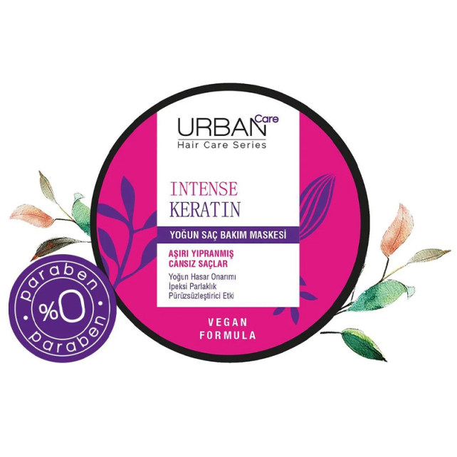 Urban Care Intense & Keratin 2 Minute Butter Cream - Saç Bakım Kürü 230ml - 2