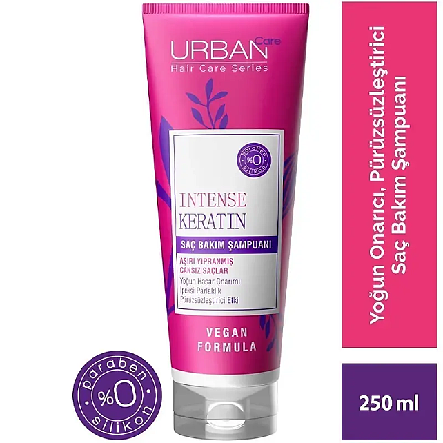 Urban Care Intense & Keratin Shampoo 250ml - 3