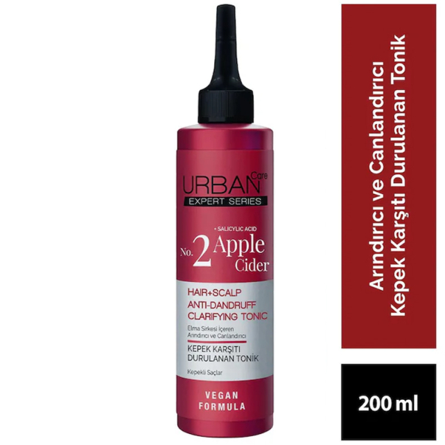 Urban Care No 2 Apple Cider Anti Dandruff Clarifying Tonic - Kepek Karşıtı Durulanan Tonik 200ml - 3