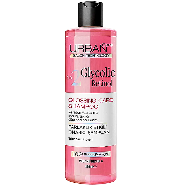 Urban Care No.2 Glycolic Retinol - Parlaklık Etkili Onarıcı Saç Bakım Şampuanı 350ml - 1