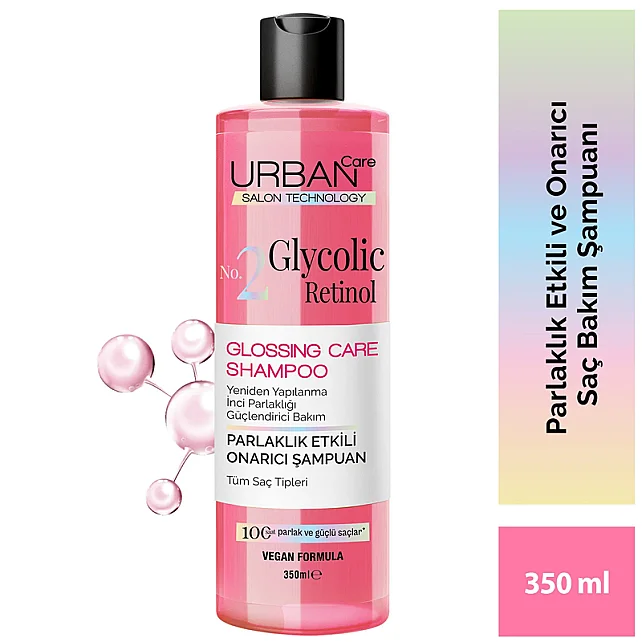 Urban Care No. 2 Glycolic Retinol - Parlaklık Etkili Onarıcı Saç Bakım Şampuanı 350ml - 3