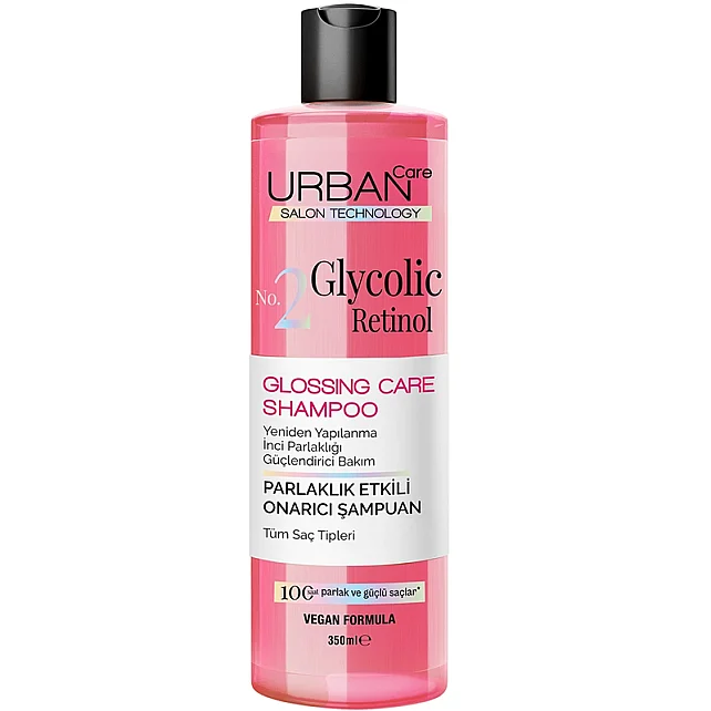 Urban Care No. 2 Glycolic Retinol - Parlaklık Etkili Onarıcı Saç Bakım Şampuanı 350ml - 1