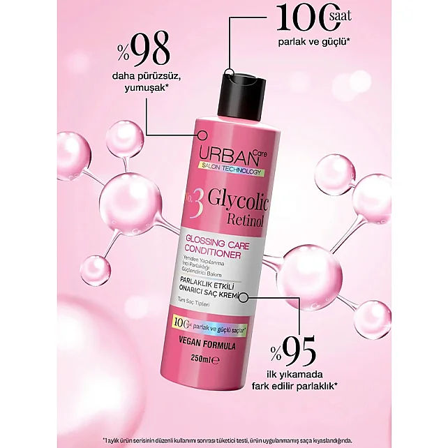 Urban Care No. 3 Glycolic Retinol - Parlaklık Etkili Onarıcı Saç Kremi 250ml - 2