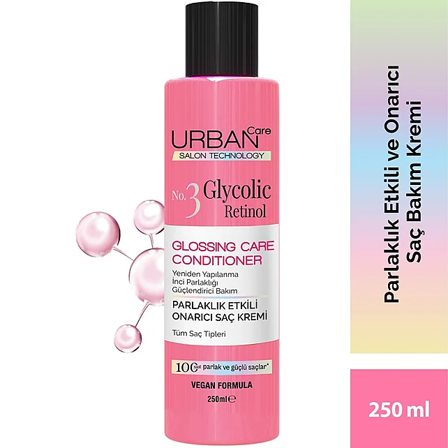 Urban Care No. 3 Glycolic Retinol - Parlaklık Etkili Onarıcı Saç Kremi 250ml - 7