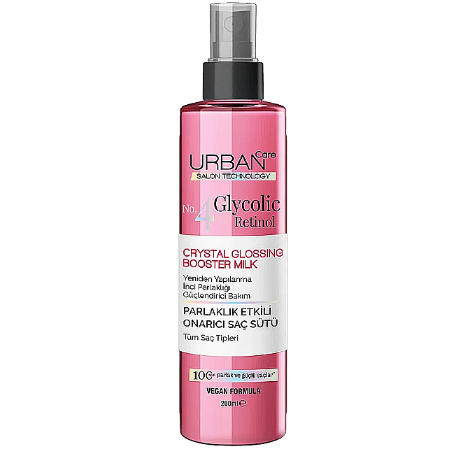 Urban Care No.4 Glycolic Retinol - Parlaklık Etkili Onarıcı Saç Bakım Sütü 200ml - 1