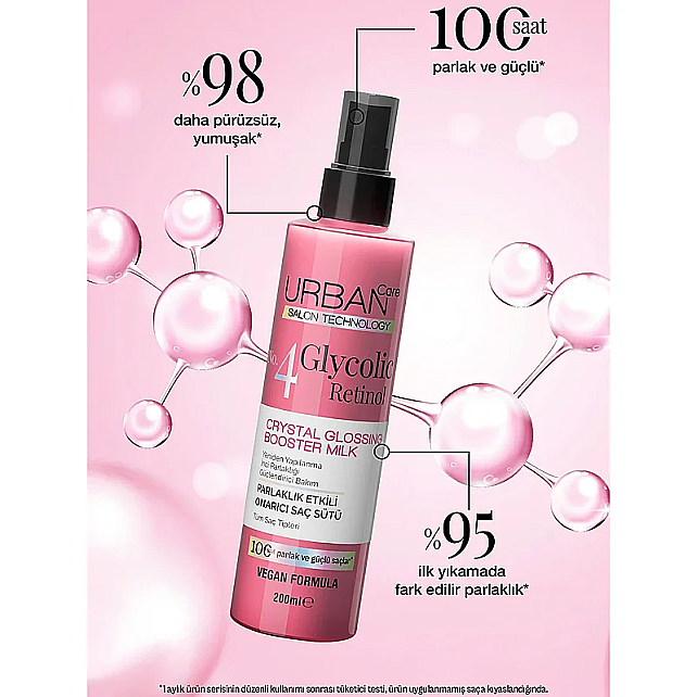 Urban Care No.4 Glycolic Retinol - Parlaklık Etkili Onarıcı Saç Bakım Sütü 200ml - 2