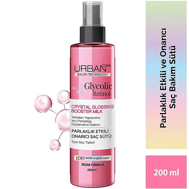 Urban Care No. 4 Glycolic Retinol - Parlaklık Etkili Onarıcı Saç Bakım Sütü 200ml - 7