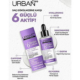Urban Care No.6 Biotin Caffeine - Saç Dökülmesine Karşı Bakım Serumu 50ml - 3