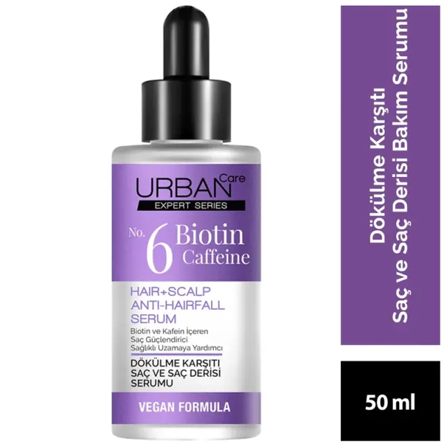 Urban Care No 6 Biotin Caffeine - Saç Dökülmesine Karşı Bakım Serumu 50ml - 4