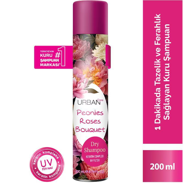 Urban Care Peonies Roses Bouquet Dry Shampoo - Kuru Şampuan 200ml - 3