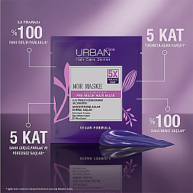 Urban Care Pre Wash Hair Mask - Turunculaşma Karşıtı Duş Öncesi Mor Saç Bakım Maskesi 50ml - 2