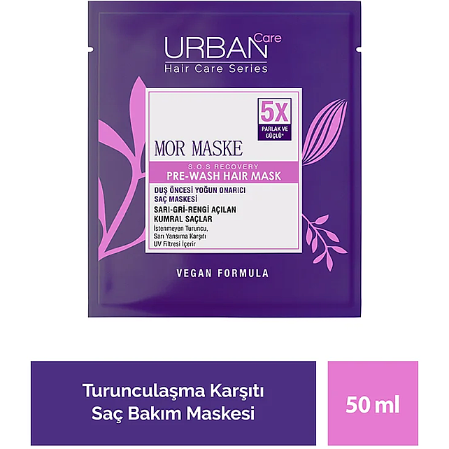 Urban Care Pre Wash Hair Mask - Turunculaşma Karşıtı Duş Öncesi Mor Saç Bakım Maskesi 50ml - 3
