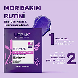 Urban Care Pre Wash Hair Mask - Turunculaşma Karşıtı Duş Öncesi Mor Saç Bakım Maskesi 50ml - 4