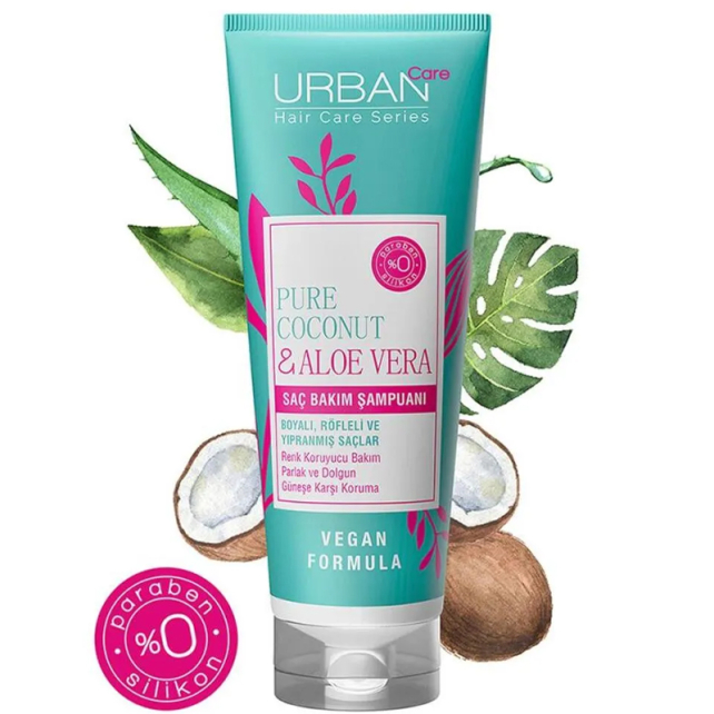 Urban Care Pure Coconut & Aloe Vera Renk Koruyucu Saç Şampuanı 250ml - 2
