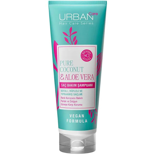 Urban Care Pure Coconut & Aloe Vera Renk Koruyucu Saç Şampuanı 250ml - 1