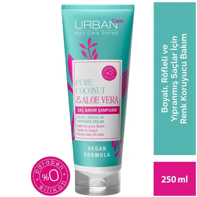 Urban Care Pure Coconut & Aloe Vera Renk Koruyucu Saç Şampuanı 250ml - 3