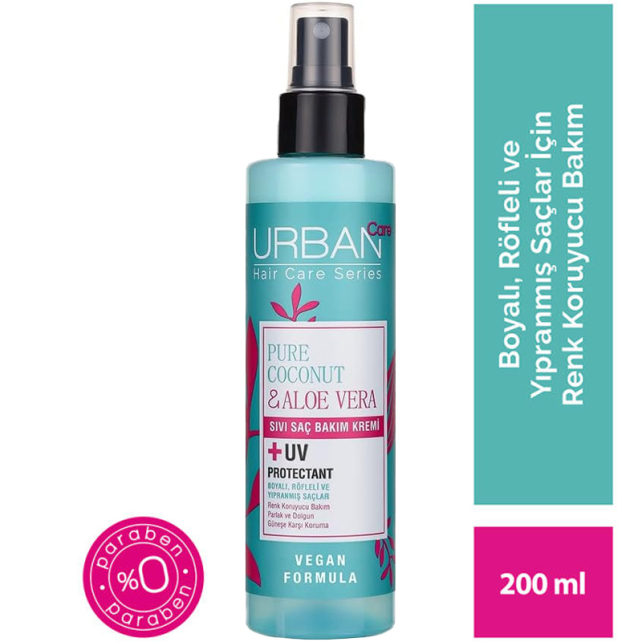 Urban Care Pure Coconut & Aloe Vera Renk Koruyucu Sıvı Saç Kremi 200ml - 3