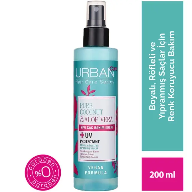 Urban Care Pure Coconut & Aloe Vera Renk Koruyucu Sıvı Saç Kremi 200ml - 3