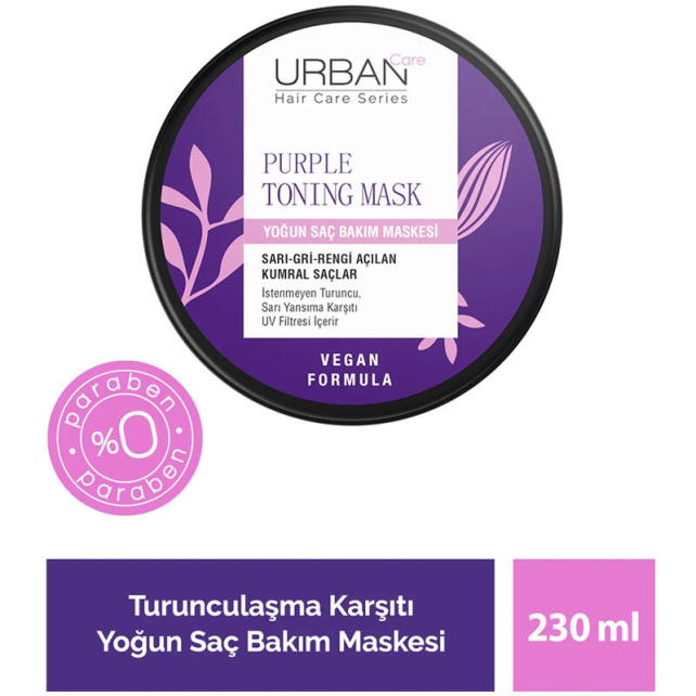 Urban Care Purple Tonning Mask - Yoğun Saç Bakım Maskesi 230ml - 3