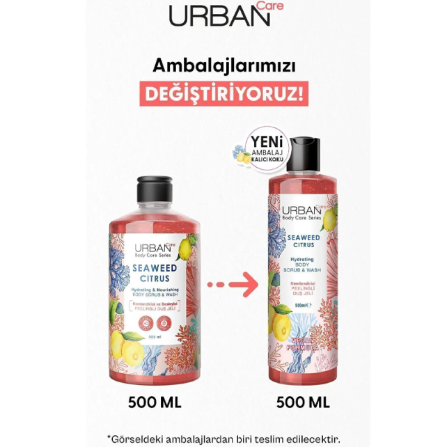 Urban Care Seaweed Citrus - Peelingli Duş Jeli 500ml - 4
