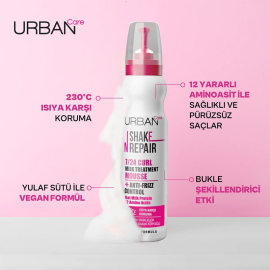 Urban Care Shake N Repair - Bukle Belirginleştirici Onarıcı Etkili Saç Köpüğü 150ml - 2