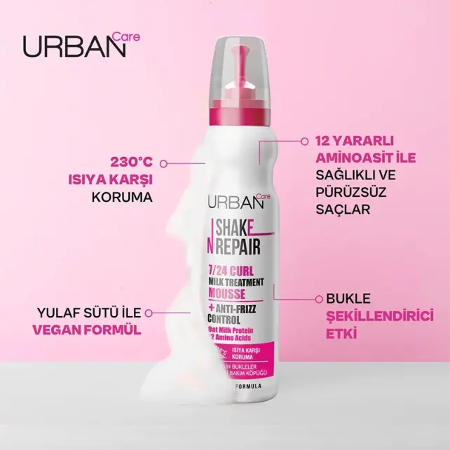 Urban Care Shake N Repair - Bukle Belirginleştirici Onarıcı Etkili Saç Köpüğü 150ml - 2