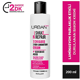 Urban Care Shake N Repair Gloss Laminasyon Cream - Parlaklık Etkili Saç Bakım Kremi 200ml - 4