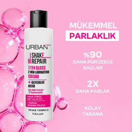 Urban Care Shake N Repair Gloss Laminasyon Cream - Parlaklık Etkili Saç Bakım Kremi 200ml - 3