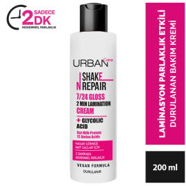 Urban Care Shake N Repair Gloss Laminasyon Cream - Parlaklık Etkili Saç Bakım Kremi 200ml - 4