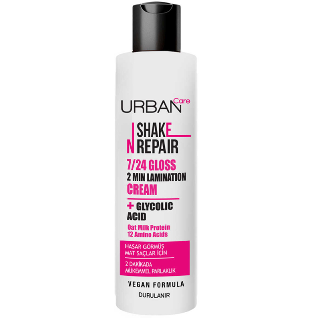 Urban Care Shake N Repair Gloss Laminasyon Cream - Parlaklık Etkili Saç Bakım Kremi 200ml - 1