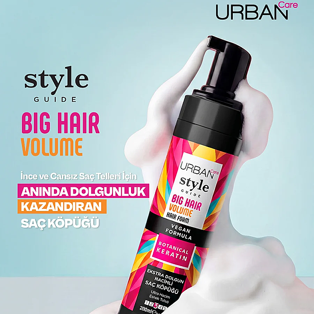 Urban Care Style Guide Volume - Şekillendirici Saç Köpüğü 200ml - 4