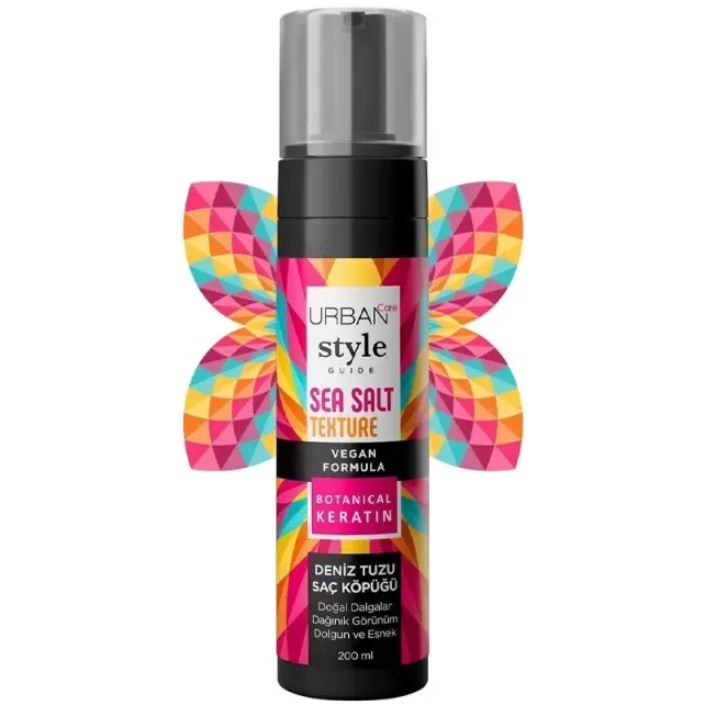 Urban Care Style Sea Salt Tekture Mousse - Deniz Tuzu Saç Köpüğü 200ml - 2