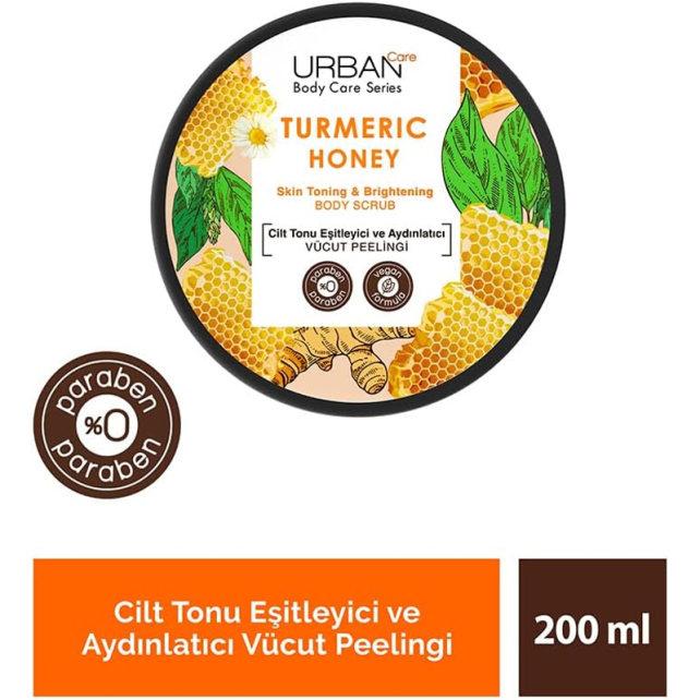 Urban Care Turmeric Honey Body Scrub - Vücut Peelingi 200ml - 3