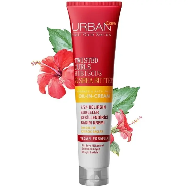 Urban Care Twisted Curls Hibiscus & Shea Butter - Bukle Belirginleştirici Durulanmayan Saç Kremi 200ml - 2