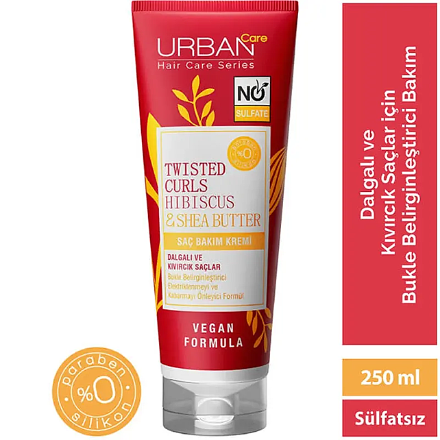Urban Care Twisted Curls Hibiscus & Shea Butter - Bukle Belirginleştirici Saç Kremi 250ml - 3