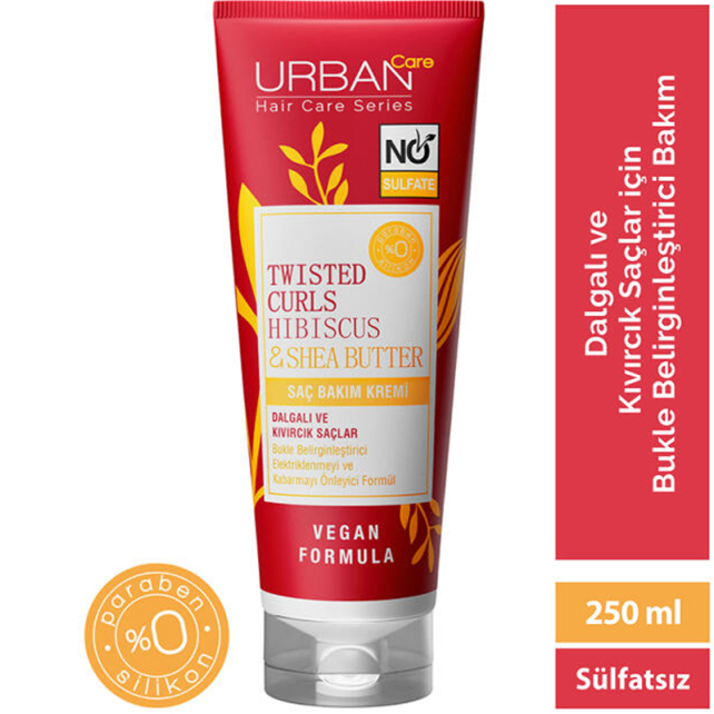 Urban Care Twisted Curls Hibiscus & Shea Butter - Bukle Belirginleştirici Saç Kremi 250ml - 3