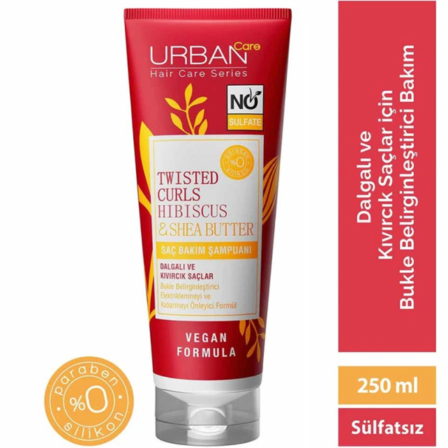 Urban Care Twisted Curls Hibiscus & Shea Butter - Bukle Belirginleştirici Saç Şampuanı 250ml - 3