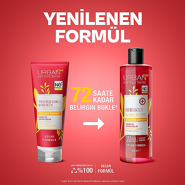 Urban Care Twisted Curls Hibiscus & Shea Butter - Bukle Belirginleştirici Şampuan 350ml - 4