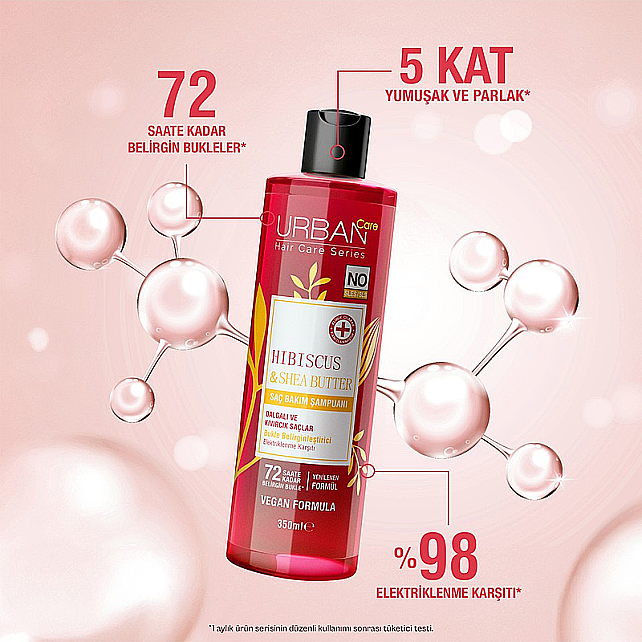 Urban Care Twisted Curls Hibiscus & Shea Butter - Bukle Belirginleştirici Şampuan 350ml - 5