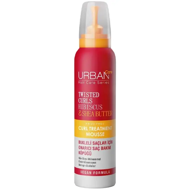 Urban Care Twisted Curls Hibiscus & Shea Butter Curl Mousse - Saç Köpüğü 150ml - 1